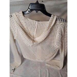 Womens Love Knits Hooded Sweater/ coverup  Small‎